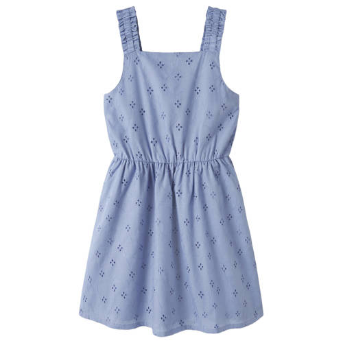NAME IT KIDS zomerjurk lila Paars Meisjes Polyester Vierkante hals Effen
