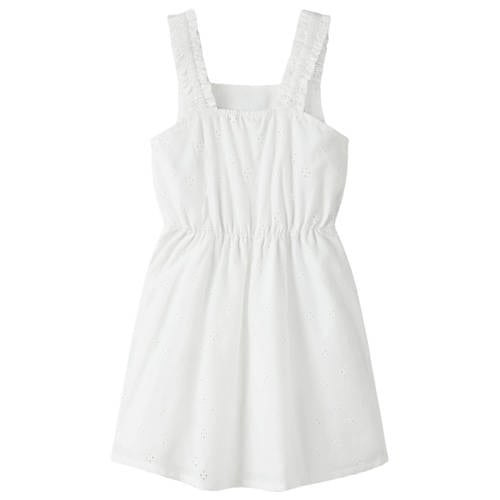 NAME IT KIDS zomerjurk wit Meisjes Polyester Vierkante hals Effen