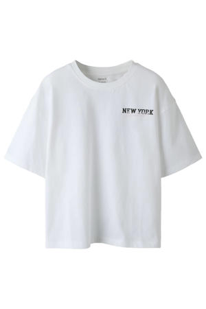 T-shirt met backprint wit