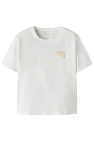 T-shirt met backprint wit