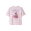 NAME IT KIDS T-shirt met backprint lichtroze
