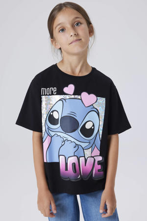 Lilo & Stitch T-shirt zwart