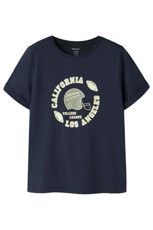 T-shirt donkerblauw