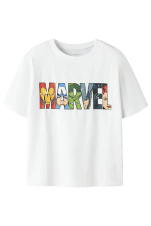 Marvel T-shirt met backprint wit