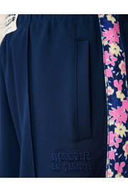 thumbnail: Shoeby wide leg gebloemde casual broek donkerblauw