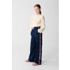 Shoeby wide leg gebloemde casual broek donkerblauw