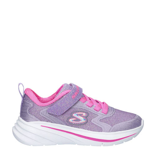 Skechers Wave 92 sneakers met glitters paars Meisjes Textiel - maat 36 afbeelding