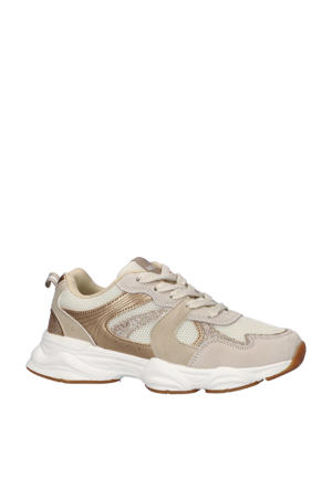 sneakers beige/goud