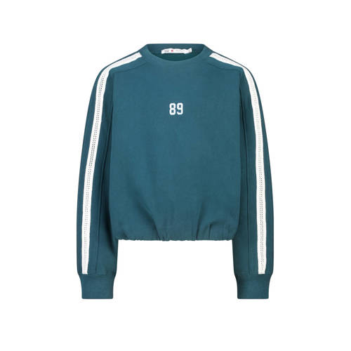 America Today sweater petrol Blauw Effen - maat 134/140 afbeelding