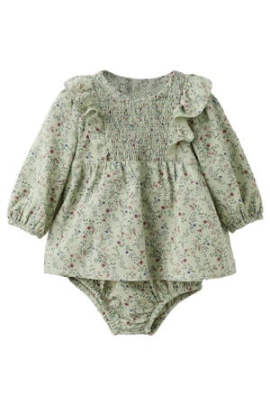 jurk met bloomer groen
