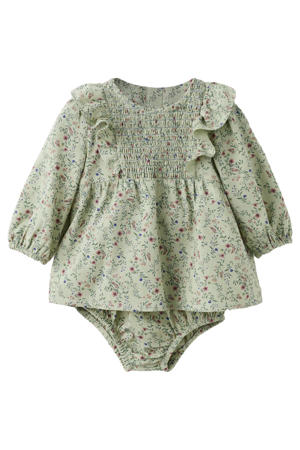jurk met bloomer groen