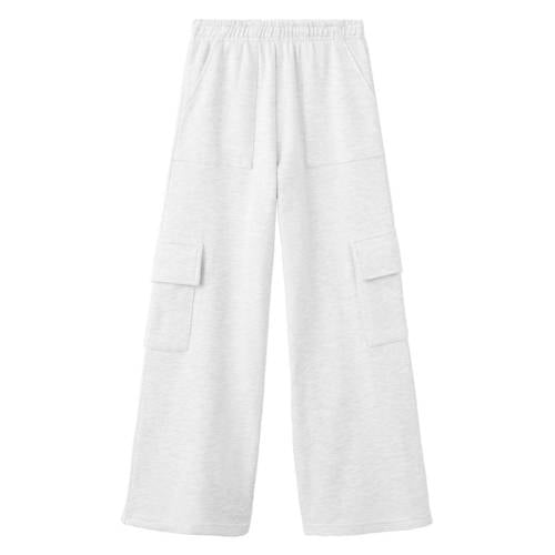 Mango Kids casual broek lichtgrijs Jongens Sweat Gemêleerd - maat 146 afbeelding