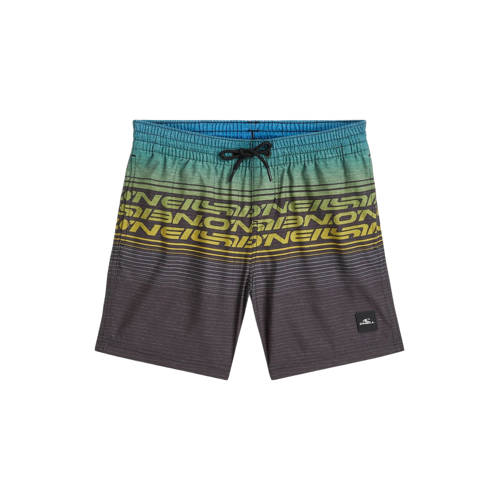 O'Neill zwemshort Logo Stripe bruin/turquoise Jongens Polyester Effen - maat 128 afbeelding