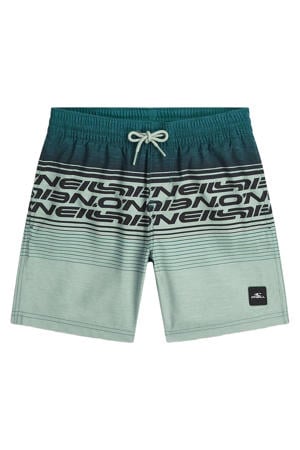 zwemshort Logo Stripe lichtgroen/donkergroen