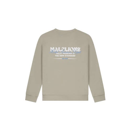 Malelions sweater groen Logo - maat 152 | Sweater van Malelions afbeelding