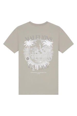 T-shirt met backprint groen