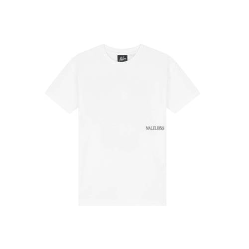 Malelions T-shirt met backprint wit Jongens Katoen Ronde hals Backprint - maat 152 afbeelding