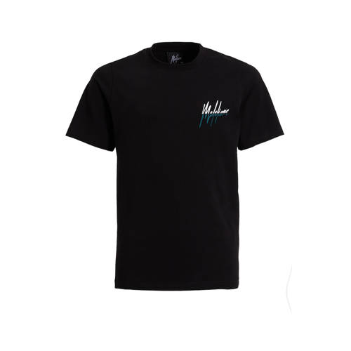 Malelions T-shirt met backprint Zwart Jongens Stretchkatoen Ronde hals - maat 176 afbeelding