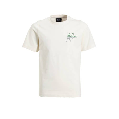 Malelions T-shirt met backprint Wit Jongens Stretchkatoen Ronde hals Backprint - maat 176 afbeelding