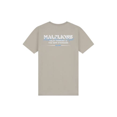 Malelions T-shirt met backprint groen Jongens Katoen Ronde hals Backprint - maat 140 afbeelding