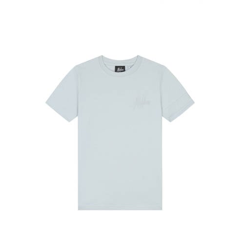 Malelions T-shirt grijsgroen Jongens Stretchkatoen Ronde hals Logo - maat 176 afbeelding