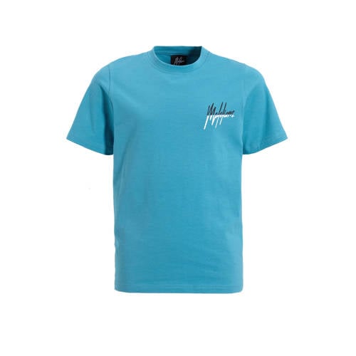 Malelions T-shirt met backprint Blauw Jongens Stretchkatoen Ronde hals - maat 176 afbeelding