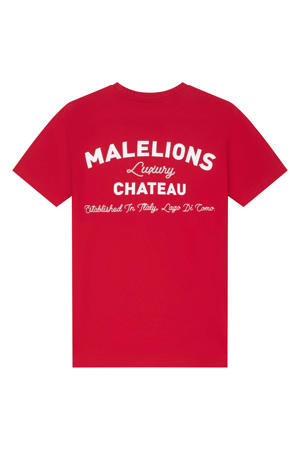 T-shirt met backprint rood
