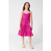 Shoeby midi zomerjurk met plooien - paars