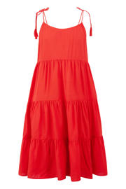 thumbnail: Shoeby midi zomerjurk met plooien - rood