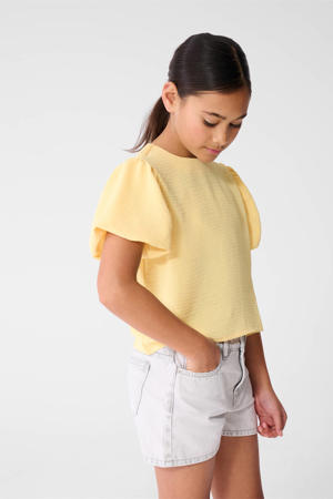 blousetop lichtgeel