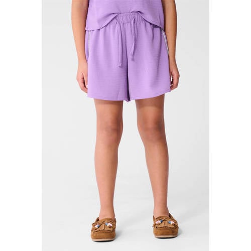 Shoeby high waist casual short paars Korte broek Meisjes Polyester Effen - maat 98/104 afbeelding