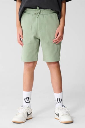 regular waist sweatshort lichtgroen