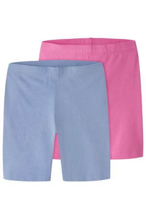 biker short - roze/lichtblauw (set van 2)