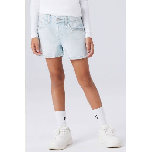 NAME IT KIDS denim regular short light blue denim Korte broek Blauw Effen - maat 152 afbeelding