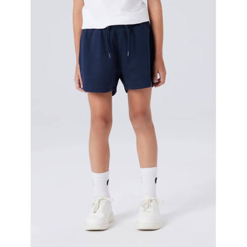 NAME IT KIDS sweatshort donkerblauw Korte broek Effen - maat 146 afbeelding