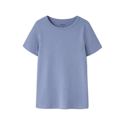 NAME IT KIDS mouwloze top rib gebreid lila Paars Meisjes Stretchkatoen Ronde hals - maat 134/140 afbeelding