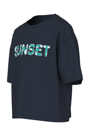 T-shirt donkerblauw