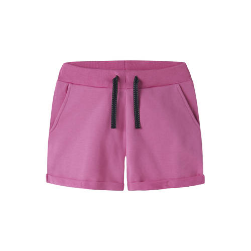 NAME IT KIDS regular sweatshort Roze Effen - maat 152 afbeelding