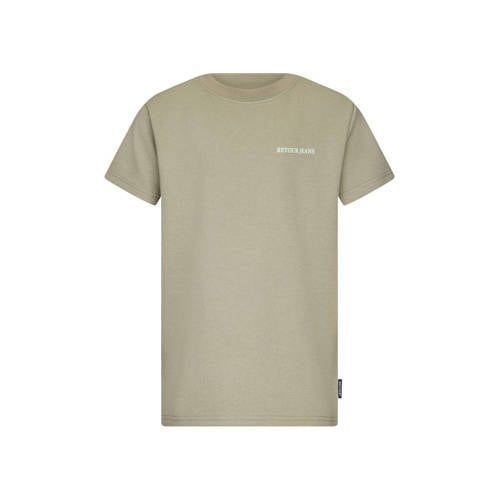 Retour Jeans T-shirt groen Jongens Stretchkatoen Ronde hals Effen - maat 134/140 afbeelding