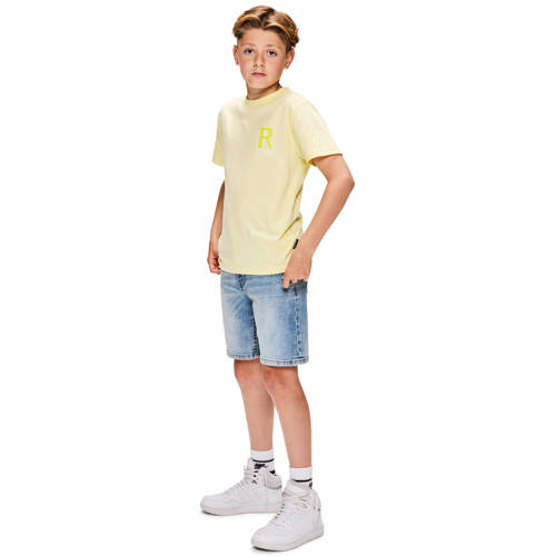 Retour Jeans T-shirt met backprint lichtgeel Jongens Katoen Ronde hals - maat 170/176 afbeelding