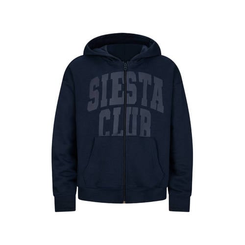 Retour Jeans sweatvest donkerblauw Tekst - maat 170/176 afbeelding