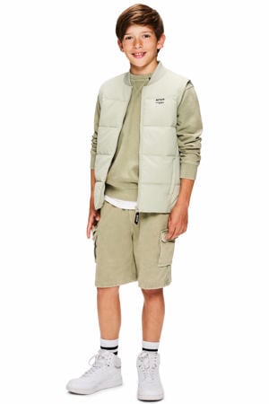 regular waist sweatshort groen