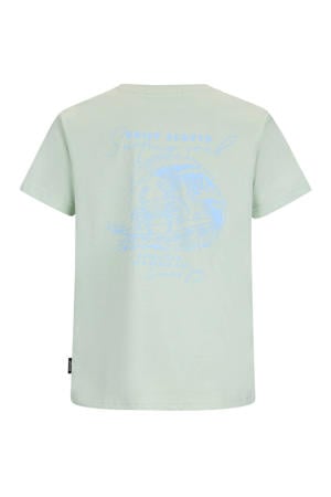 T-shirt met backprint mintgroen