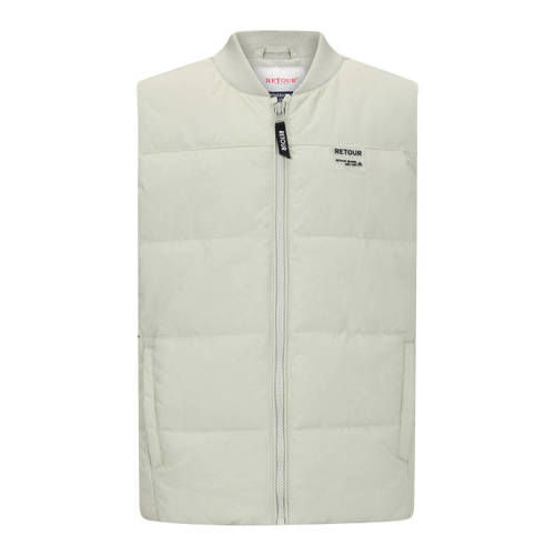 Retour Jeans bodywarmer lichtgroen Jongens Polyamide Ronde hals Effen - maat 146/152 afbeelding