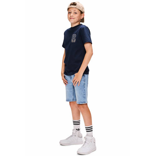 Retour Jeans T-shirt met backprint donkerblauw Jongens Katoen Ronde hals - maat 146/152 afbeelding