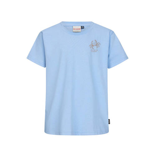 Retour Jeans T-shirt met backprint grijsblauw Jongens Katoen Ronde hals - maat 158/164 afbeelding