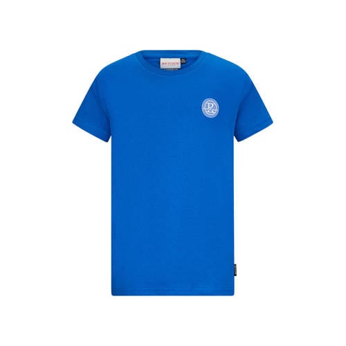 Retour Jeans T-shirt met backprint blauw Jongens Katoen Ronde hals Backprint - maat 122/128 afbeelding