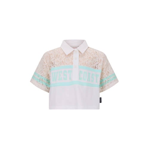 Retour Jeans blousetop beige Meisjes Katoen Polokraag Meerkleurig - maat 146/152 afbeelding