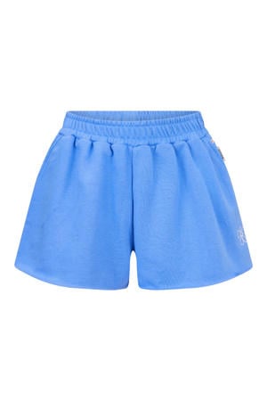 relaxed regular waist sweatshort lichtblauw