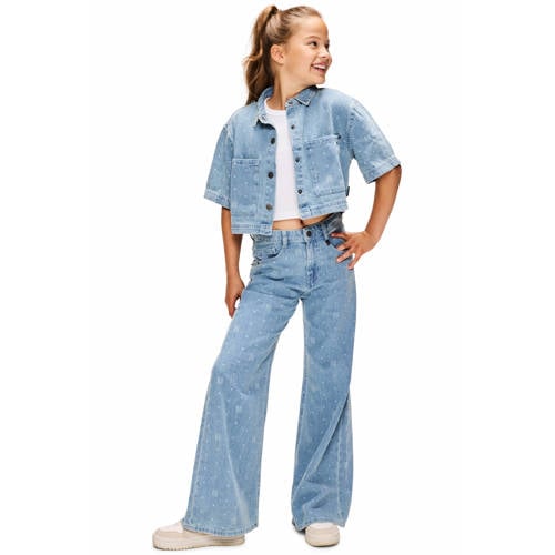 Retour Jeans blouse light blue denim Blauw All over print - maat 170/176 afbeelding
